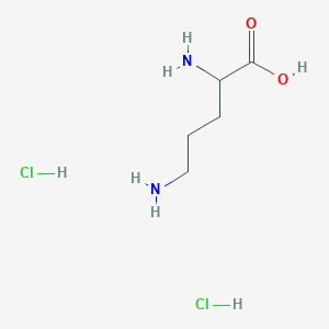 molecular formula C5H14Cl2N2O2 B082403 DL-鸟氨酸二盐酸盐 CAS No. 15160-12-0