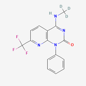 molecular formula C15H11F3N4O B8240318 1-Phenyl-4-(trideuteriomethylamino)-7-(trifluoromethyl)pyrido[2,3-d]pyrimidin-2-one 