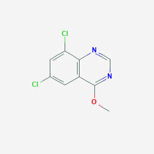 molecular formula C9H6Cl2N2O B8240343 6,8-Dichloro-4 methoxy-quinazoline 