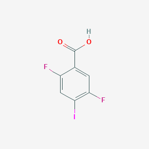 molecular formula C7H3F2IO2 B8240397 2,5-二氟-4-碘苯甲酸 