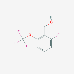 molecular formula C8H6F4O2 B8240419 [2-Fluoro-6-(trifluoromethoxy)phenyl]methanol 