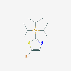 molecular formula C12H22BrNSSi B8240546 5-Bromo-2-(triisopropylsilyl)thiazole 