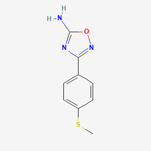 molecular formula C9H9N3OS B8240685 3-(4-(Methylthio)phenyl)-1,2,4-oxadiazol-5-amine 