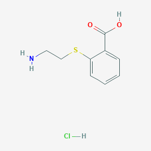 molecular formula C9H12ClNO2S B082407 2-[(2-Aminoethyl)thio]benzoic acid hydrochloride CAS No. 14943-94-3