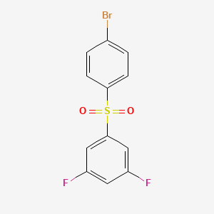 molecular formula C12H7BrF2O2S B8240735 1-((4-Bromophenyl)sulfonyl)-3,5-difluorobenzene 
