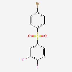 molecular formula C12H7BrF2O2S B8240765 4-((4-Bromophenyl)sulfonyl)-1,2-difluorobenzene 