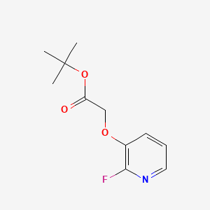 molecular formula C11H14FNO3 B8240776 tert-Butyl 2-((2-fluoropyridin-3-yl)oxy)acetate 
