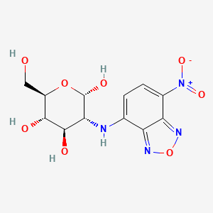 molecular formula C12H14N4O8 B8240806 (2S,3R,4R,5S,6R)-6-(Hydroxymethyl)-3-((7-nitrobenzo[c][1,2,5]oxadiazol-4-yl)amino)tetrahydro-2H-pyran-2,4,5-triol 