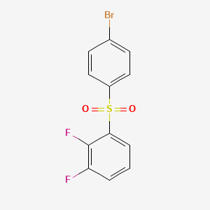 molecular formula C12H7BrF2O2S B8240872 1-((4-Bromophenyl)sulfonyl)-2,3-difluorobenzene 