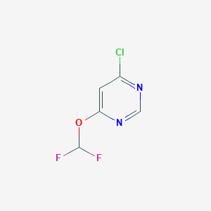 molecular formula C5H3ClF2N2O B8240933 4-Chloro-6-(difluoromethoxy)pyrimidine 