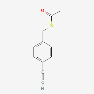 molecular formula C11H10OS B8240948 1-[4-(S-Acetylthiomethyl)phenyl]acetylene CAS No. 307537-95-7