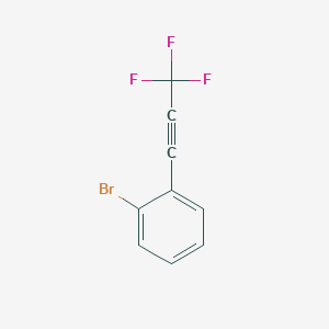 molecular formula C9H4BrF3 B8240949 1-Bromo-2-(3,3,3-trifluoroprop-1-yn-1-yl)benzene 