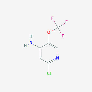 molecular formula C6H4ClF3N2O B8240953 2-Chloro-5-(trifluoromethoxy)pyridin-4-amine 