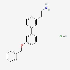 molecular formula C21H22ClNO B8240981 2-(3'-(Benzyloxy)-[1,1'-biphenyl]-3-yl)ethanamine hydrochloride 