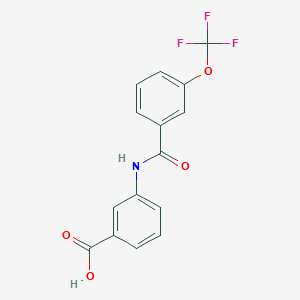 molecular formula C15H10F3NO4 B8240995 3-(3-(Trifluoromethoxy)benzamido)benzoic acid 