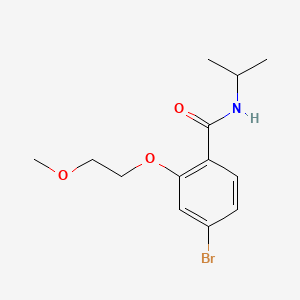 molecular formula C13H18BrNO3 B8241047 4-Bromo-N-isopropyl-2-(2-methoxyethoxy)benzamide 