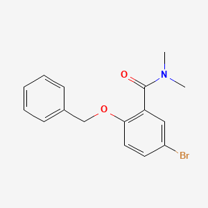 molecular formula C16H16BrNO2 B8241116 2-(Benzyloxy)-5-bromo-N,N-dimethylbenzamide 