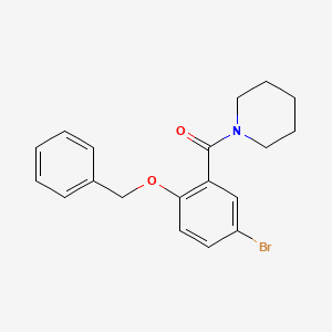 (2-(Benzyloxy)-5-bromophenyl)(piperidin-1-yl)methanone