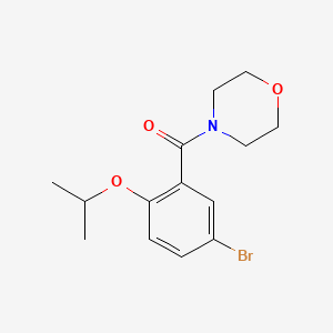 molecular formula C14H18BrNO3 B8241135 (5-Bromo-2-isopropoxyphenyl)(morpholino)methanone 