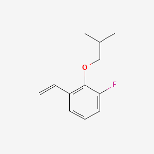 molecular formula C12H15FO B8241150 1-Fluoro-2-isobutoxy-3-vinylbenzene 