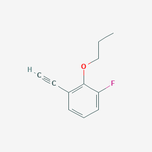 molecular formula C11H11FO B8241172 1-Ethynyl-3-fluoro-2-propoxybenzene 