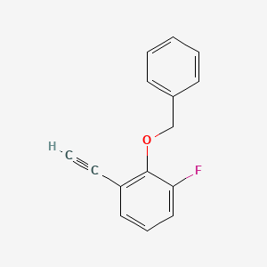 molecular formula C15H11FO B8241174 2-(Benzyloxy)-1-ethynyl-3-fluorobenzene 