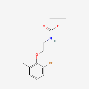 molecular formula C14H20BrNO3 B8241262 tert-Butyl (2-(2-bromo-6-methylphenoxy)ethyl)carbamate 