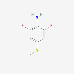 molecular formula C7H7F2NS B8241274 2,6-Difluoro-4-(methylthio)aniline 