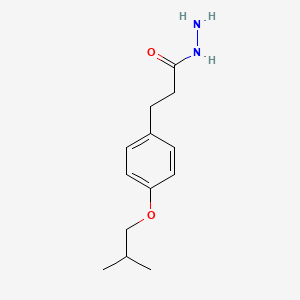 molecular formula C13H20N2O2 B8241323 3-(4-Isobutoxyphenyl)propanehydrazide 