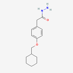 molecular formula C15H22N2O2 B8241333 2-(4-(Cyclohexylmethoxy)phenyl)acetohydrazide 