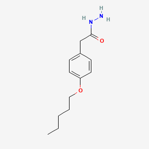 molecular formula C13H20N2O2 B8241339 2-(4-(Pentyloxy)phenyl)acetohydrazide 