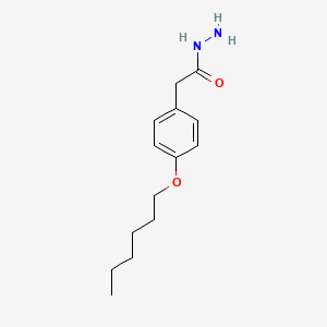 molecular formula C14H22N2O2 B8241341 2-(4-(Hexyloxy)phenyl)acetohydrazide 