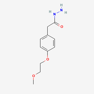 molecular formula C11H16N2O3 B8241355 2-(4-(2-Methoxyethoxy)phenyl)acetohydrazide 