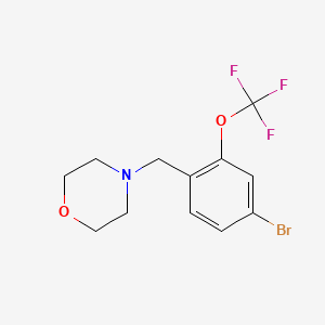 molecular formula C12H13BrF3NO2 B8241404 4-(4-Bromo-2-(trifluoromethoxy)benzyl)morpholine 