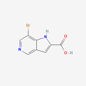 molecular formula C8H5BrN2O2 B8241437 7-Bromo-1H-pyrrolo[3,2-c]pyridine-2-carboxylic acid 
