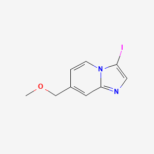 molecular formula C9H9IN2O B8241465 3-Iodo-7-(methoxymethyl)imidazo[1,2-a]pyridine 