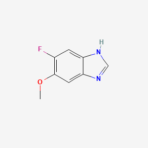 molecular formula C8H7FN2O B8241507 6-fluoro-5-methoxy-1H-1,3-benzodiazole 
