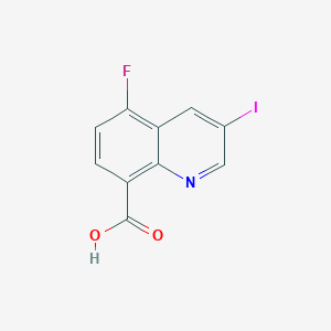 molecular formula C10H5FINO2 B8241545 5-Fluoro-3-iodoquinoline-8-carboxylic acid 