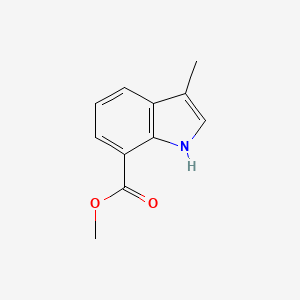 molecular formula C11H11NO2 B8241571 Methyl 3-methyl-1H-indole-7-carboxylate 