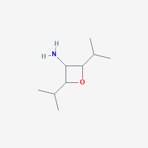 molecular formula C9H19NO B8241653 2,4-Diisopropyloxetan-3-amine 