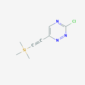 2-(3-Chloro-1,2,4-triazin-6-yl)ethynyl-trimethylsilane