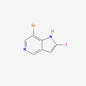 7-Bromo-2-iodo-5-azaindole