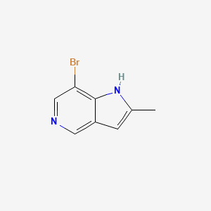molecular formula C8H7BrN2 B8241681 7-bromo-2-methyl-1H-pyrrolo[3,2-c]pyridine 