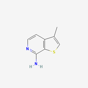 molecular formula C8H8N2S B8241696 3-Methylthieno[2,3-c]pyridin-7-amine 