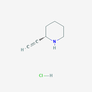 molecular formula C7H12ClN B8241718 (S)-2-Ethynylpiperidine hydrochloride 