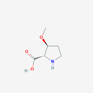 molecular formula C6H11NO3 B8241742 (2S,3S)-3-Methoxypyrrolidine-2-carboxylic acid 
