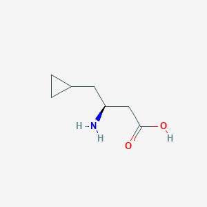 molecular formula C7H13NO2 B8241751 (S)-3-Amino-4-cyclopropylbutanoic acid 