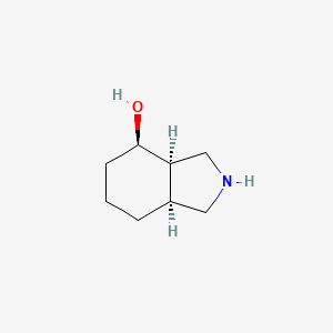 molecular formula C8H15NO B8241788 (3aR,4R,7aS)-2,3,3a,4,5,6,7,7a-octahydro-1H-isoindol-4-ol 