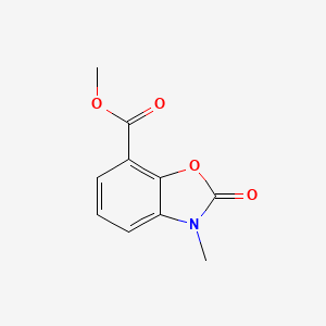 molecular formula C10H9NO4 B8241796 Methyl 3-methyl-2-oxo-2,3-dihydrobenzo[d]oxazole-7-carboxylate 