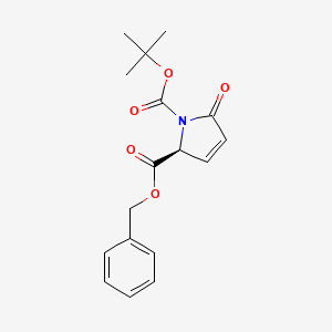 2-Benzyl 1-(tert-butyl) (S)-5-oxo-2,5-dihydro-1H-pyrrole-1,2-dicarboxylate